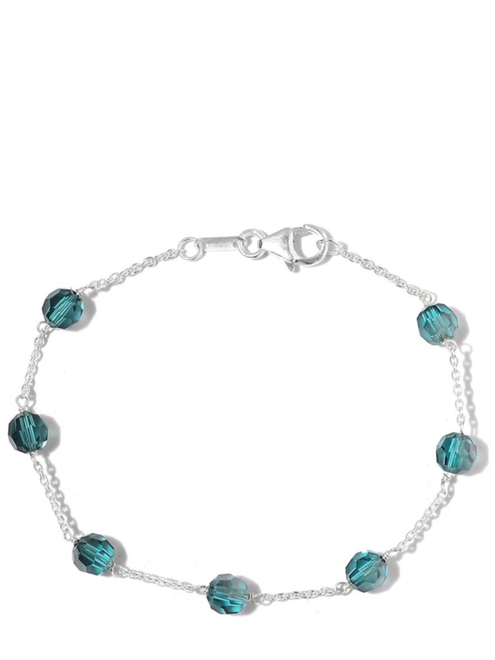 SWAROVSKI Blue Zircon Station Bracelet